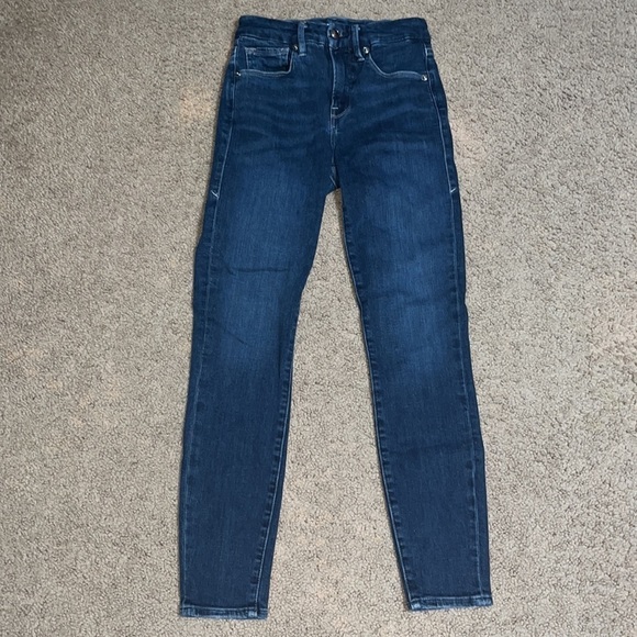 Good American Good Legs Crop High Waist Skinny Jeans Blue260 0 / 25 - Picture 3 of 8